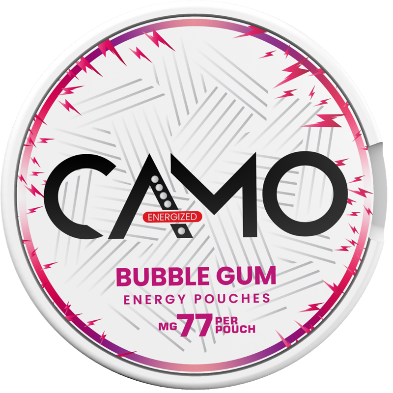 Bubble gum energetiniai maišeliai